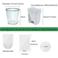 thumbnail image 6 of Small Trash Bags 2.6 Gallon - Bathroom Garbage Bag Biodegradable Kitchen Trash Can Liners Compostable Trash Bin Bags Plastic White Wastebasket Liners Mini Clear Trashbags for Office Dorm Bedroom Car, 6 of 8