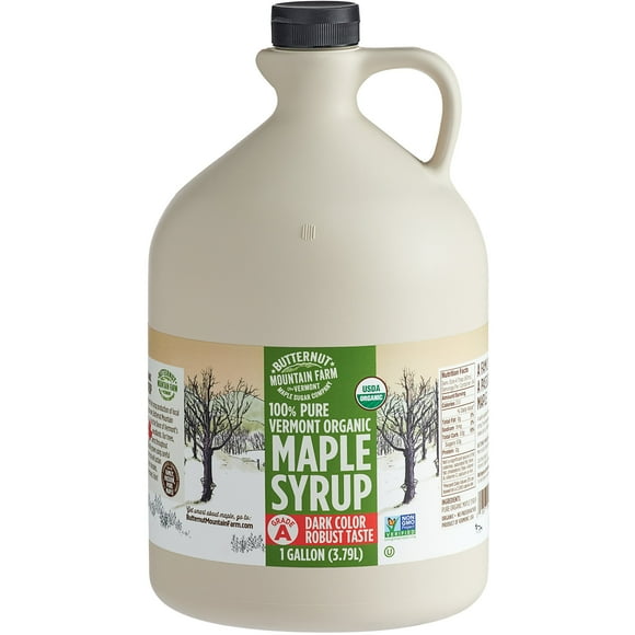 Butternut Mountain Farm 1 Gallon Organic Robust Pure Grade A Vermont Maple Syrup