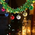 thumbnail image 3 of Artificial Christmas Garland Christmas Decoration Rattan Flower Ribbon Mood Scene Arrangement Hanging Party Colorful Strip Top Creat Pendant Outdoor Christmas Garlands, 3 of 8