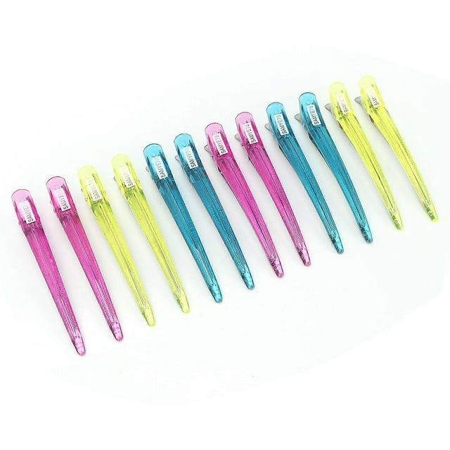 12pcs Styling Sectioning Hair Clip Household Portable Women Duckbill Hair Clip Set