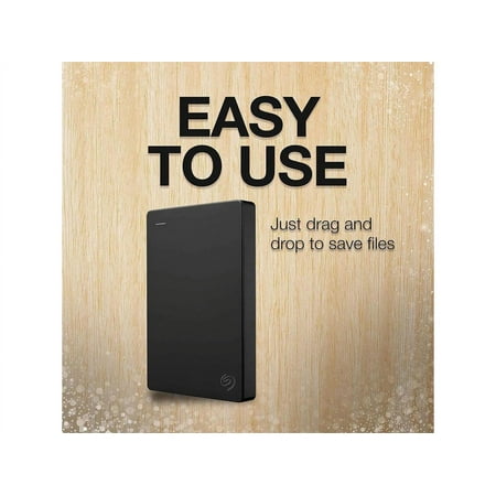 Seagate - 2TB External USB 3.0 Portable Hard Drive with Rescue Data Recovery Services - Black