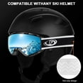 thumbnail image 2 of Findway Ski Goggles Over Glass, 100% UV Protection OTG Snow/Snowboard Goggles for Women, Men & Youth, Adult, 2 of 7