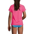 thumbnail image 2 of Lands' End Girls Chlorine Resistant Short Sleeve Crew Neck UPF50 Rash Guard, 2 of 3