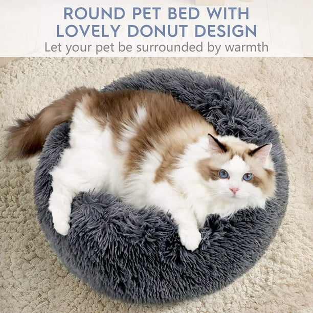 Acheter Chenil rond Ultra doux et chaud en forme de pattes, rempli de coton  PP, pour petits chiens, antidérapant, amovible, lavable, sommeil réparateur  pour chats