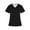 01 Black, variant on Scrub Top for Woman Stretch Women's Tops Short Sleeve V Neck Solid Color Casual Light Plus Size with Pockets Blue Size 2XL