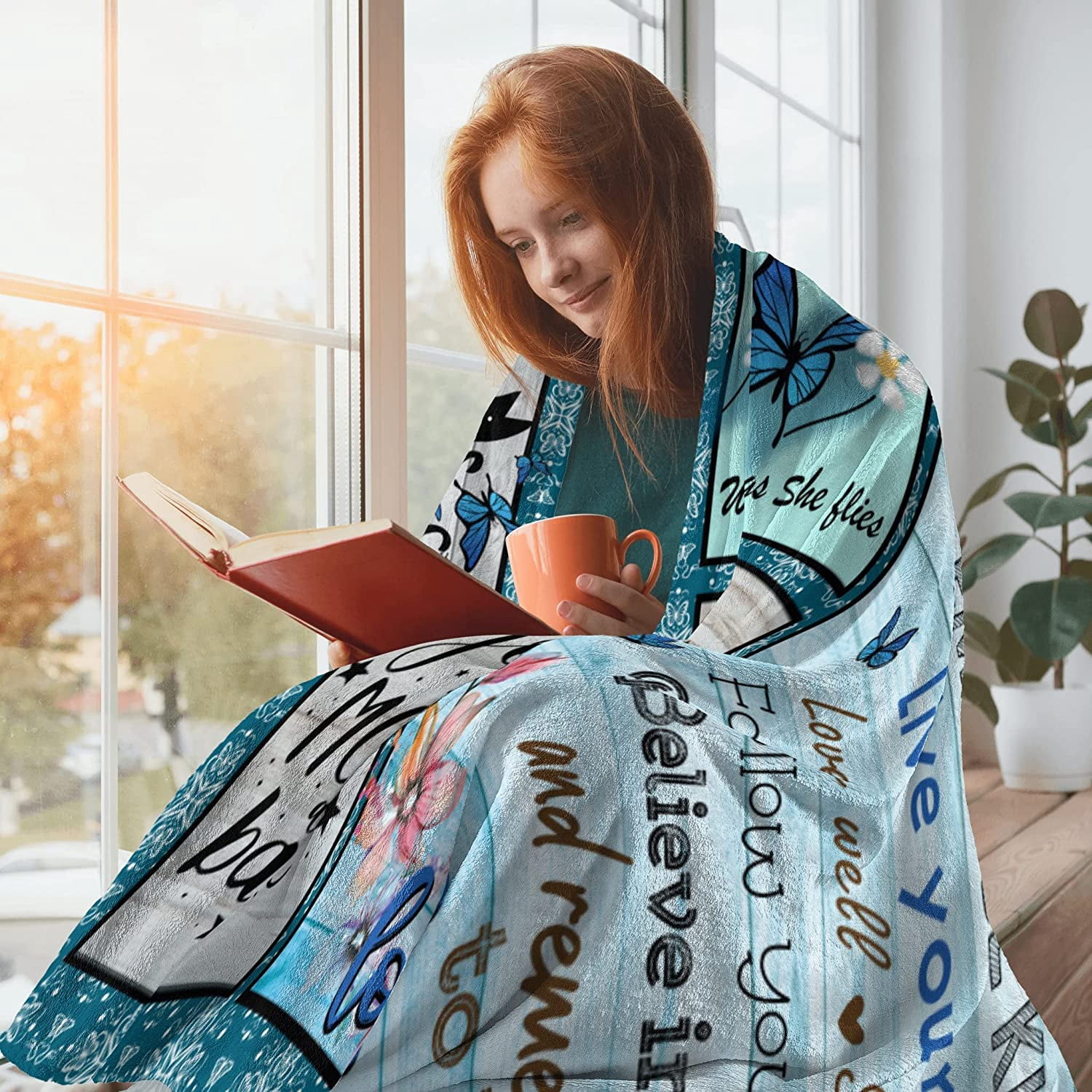 Sister Gifts for Christmas Blanket, Sister Gifts for Women, Xmas Gifts for Sister from Sisters, Birthday Present for Sister from Brother, Sister Gift Ideas Throw Blanket 60 x 50 inch
