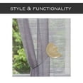 thumbnail image 3 of Magnetic Tulip Curtain Tieback – Elegant Resin Design with Strong Magnet – Gold, 3 of 6