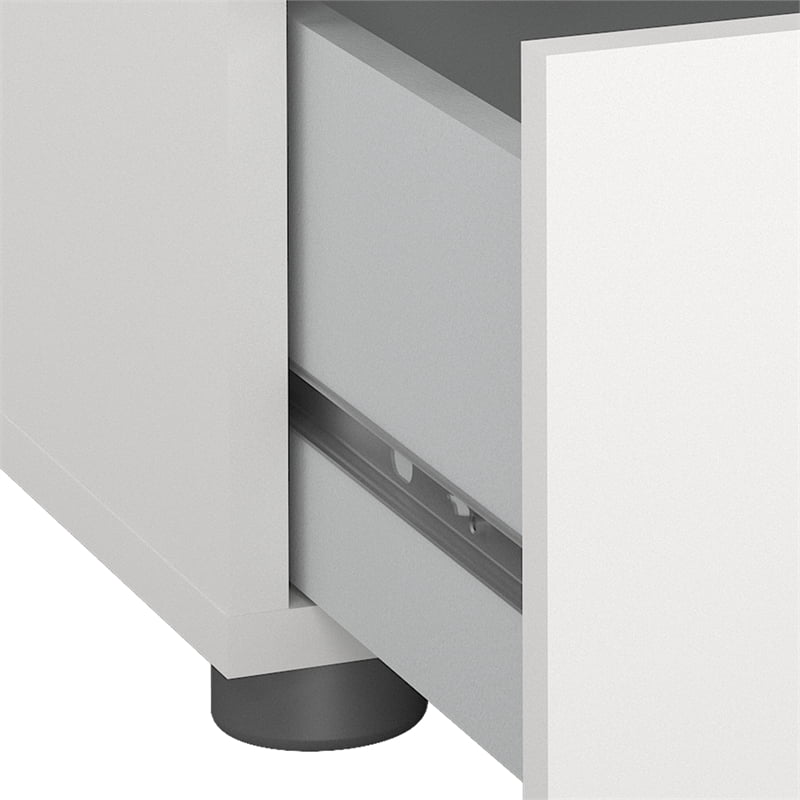 Tvilum Loft 2 Drawer White Nightstand - Set of 2