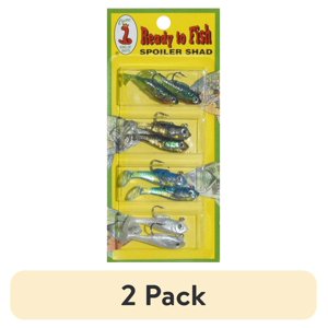 Creme Lure Spoiler Shad Kit, 8-Piece Soft Baits