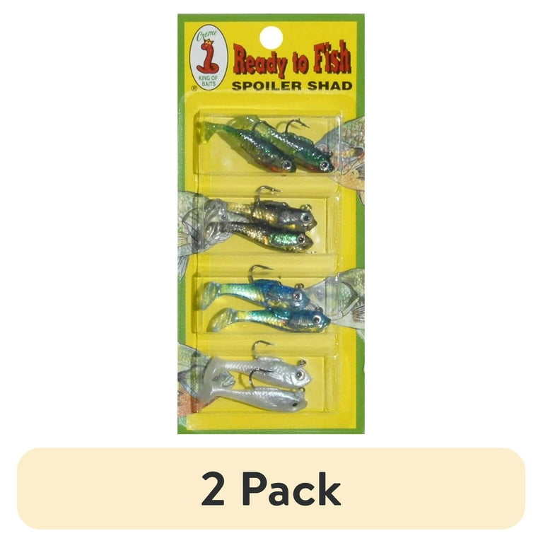 Creme Lure Spoiler Shad Kit, 8-Piece Soft Baits photo 1