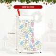 thumbnail image 4 of Daiia Cartoon Bunny Print Christmas Stocking，18"Large Knitted Xmas Stocking for Kids, Family Stocking for Fireplace Christmas Holiday Party Decoration, 4 of 7