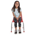 thumbnail image 3 of ECR4Kids 14in Stack Chair Chrome Legs Ball Glide - Red, 3 of 7