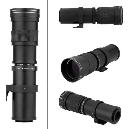 Andoer 420-800mm F/8.3-16 HD Super Telephoto Manual Zoom Lens with T-Mount for Canon Nikon Minolta Sony Pentax Olympus DSLR (Best Pentax Manual Lenses)