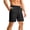 Black -BQ17, variant on Mens Golf Shorts Work Dress Shorts Casual Flat Front Hybrid Short Lightweight Quick Dry Water Resistant Black 2XL