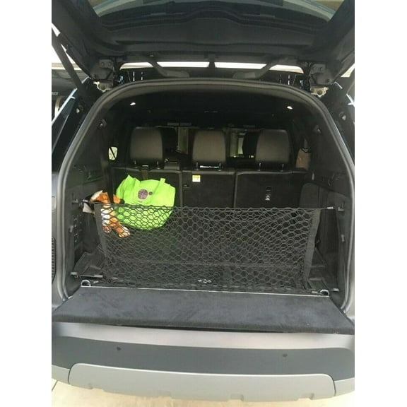 EACCESSORIES EA Trunk Organizer Cargo Net for Land Rover Discovery 2014-2023 – Envelope Style Cargo Net for SUV – Premium Mesh Car Trunk Organizer Vehicle Carrier Storage – Compatible with Discovery