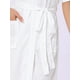 thumbnail image 5 of Bata de baño INSPIRE CHIC para mujer, de waffle, con mangas cortas, cintas de envoltura, ropa de casa suave con bolsillo, talla XL, blanca, 5 of 6