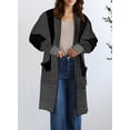 thumbnail image 4 of Eytino Cardigans for Women Cardigan Sweaters Open Front Oversized Color Block Cardigan Coats with Pockets S-2XL, 4 of 4