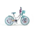thumbnail image 2 of USToyOutlet 20" Cruiser Steel Frame Bicycle Coaster Brake One Piece Crank, White Full cover Chain Guard, Baby Blue Basket, Fenders & Rims, White Tire Kid's Bike - White/Baby Blue, 2 of 9