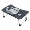 Foldable Lap Desk Multifunction No Assembly Portable Writing Table Children Study Computer-Desks with Cup Slot