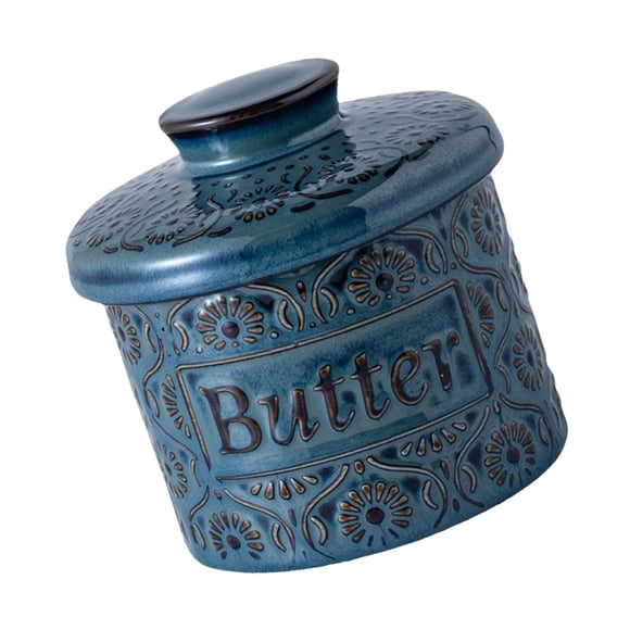 relayinert Trendy Butter Crocks Porcelain Butter Dish Versatile Option Keeps Ingredients Fresh And Accessible