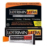 Lotrimin Ultra 1 Week Athlete's Foot Treatment, Prescription Strength Butenafine Hydrochloride 1%, Cures Most Athletes Foot Between Toes, Cream, 0.42 Ounce (12 Grams)