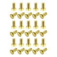 thumbnail image 1 of Unique Bargains Brass Hex Bolts, M6x12mm 30 Pack Fully Thread Grade 4.8 Machine Screws, 1 of 4