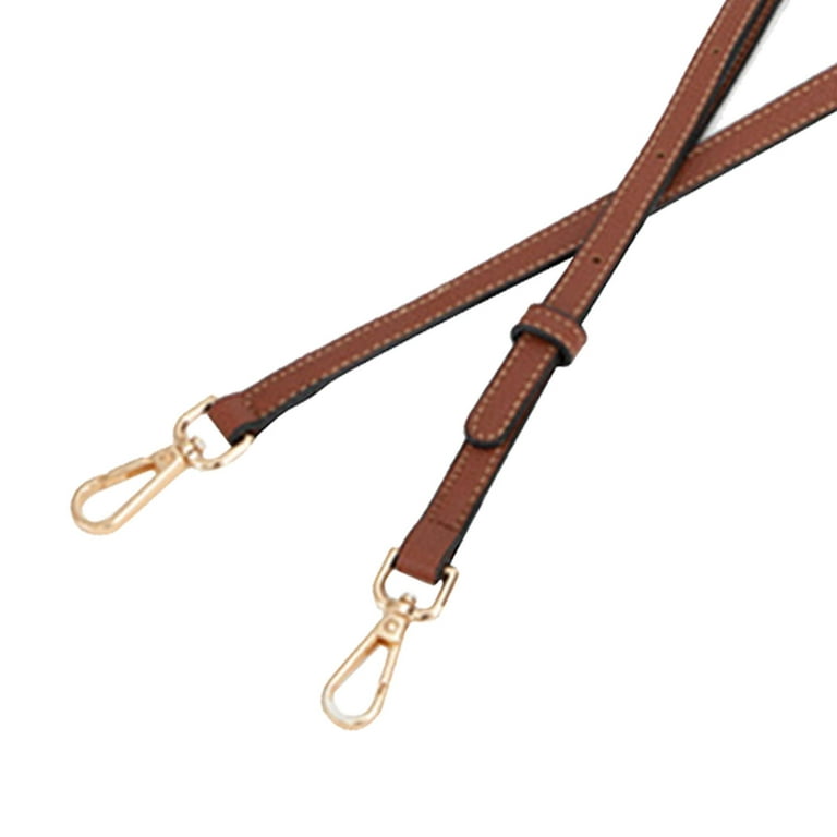 Bag Strap Leather Shoulder Strap Crossbody Strap with Metal Swivel Hooks  Adjustable Length Universal Purse Strap for Shoulder Bags Briefcase Dark