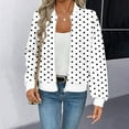 thumbnail image 1 of Ailaofu Blouson Bomber pour Femmes à Manches Longues à Fermeture Éclair, Manteau Floral Léger Ample Décontracté d'Automne Style de Rue avec Poches, 1 of 5