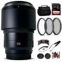 Leica APO-SUMMICRON-SL 90mm F/2 Aspherical for SL & T System Cameras 64GB SD Card Padded Case 67mm Filter Kit