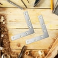 thumbnail image 5 of Hemobllo 4Pcs Stainless Steel Flat Corner Brace L Bracket for Wood Furniture Support, 5 of 8