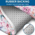 thumbnail image 4 of Pioneer Flower Floral Print Pattern Bathroom Rugs Sets 3 Piece,Toilet Cover Set,Absorbent Non Slip Bathroom Mats Sets with U-Shaped Contour Rug Toilet Rug Set, 4 of 5