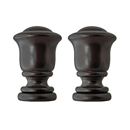 Beme International 1 3 8 Inch Diameter Wood Drapery Rod Bell Finials Beme International 1 3 8 Inch Diameter Wood Drapery Rod Bell Finials