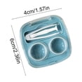 thumbnail image 3 of YiJuHui Portable Contacts Lens Case Travel Storage Box with Tweezers Slot, Leak Proof Compact Holder for Daily Use and Gym, Clear Plastic Case for Easy Organization and On-the-Go Convenience, 3 of 6