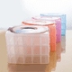 thumbnail image 2 of Caja grande de plástico transparente portátil de tres capas, desmontable, de tres capas y 30 compartimentos, para guardar joyas, maquillaje y aparejos de pesca, 2 of 5