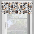 thumbnail image 4 of Ambesonne Owl Valance & Curtain, Scandinavian Style Birds Art, 55"x24", Burnt Orange and Slate Blue, 4 of 7