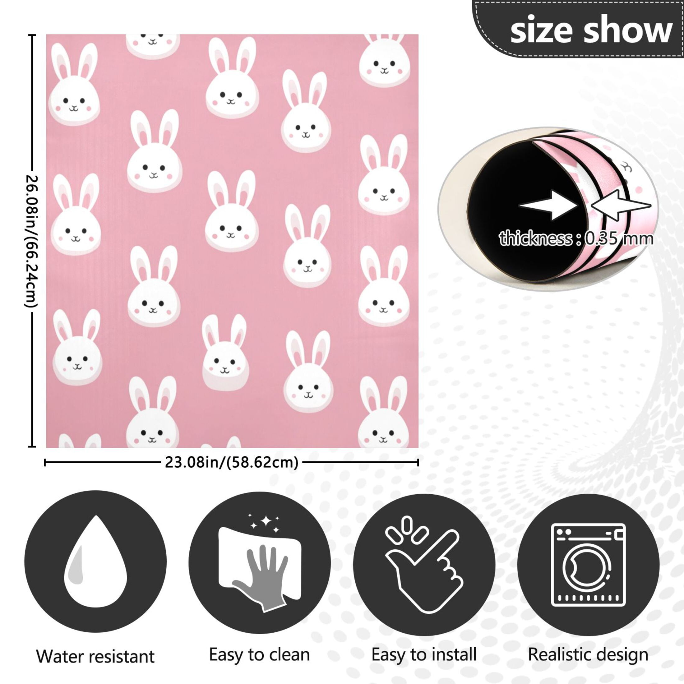 Dishwasher Sticker Magnetic Dishwasher Sticker Magnetic Decorative Sticker Refrigerator Sticker Dishwasher Decorative Stickers White Rabbits