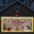 thumbnail image 1 of Banner navideño para puerta de garaje Ganeen LED 2025, 2 x 5 m, vintage, 1 of 6