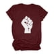 thumbnail image 2 of Moda mujer casual impresión pulóver manga corta camiseta tops blusa Fridja  zx586, 2 of 4