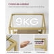 thumbnail image 4 of VASAGLE Estantería de Cristal de 4 Niveles, Librería, Expositor, Cristal Templado, Baño, Salón, Dormitorio, Oficina, Dorado, 4 of 6