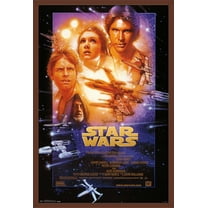 Star Wars: A New Hope - One Sheet Wall Poster, 22.375" x 34", Framed