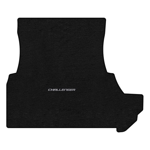 Lloyd Mats LogoMat Custom-Fit Carpet Trunk Mat for 2011 Dodge Challenger RWD w/Subwoofer, Charcoal
