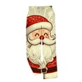 thumbnail image 4 of Pantalones de pijama largos para hombre, para dormir en casa, con estampado navideño, tubo recto, cintura elástica, bolsillos, informales, para hombre, 4 of 4