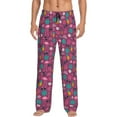 thumbnail image 5 of Mens Pajama Pants Bottoms with Pockets - Summer Flamingo Comfy Mens Pj Pants, Soft Men Lounge Pants, 5 of 5