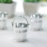 Efavormart 12 Pack | Silver Pail Bucket Party Favor Candy Gift Boxes | Mini Planter - 2 ...