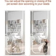 thumbnail image 4 of Reinforced Cat Screen Door Heavy Duty Pet-Proof Screen with Zipper White Prevents Pets from Running Out, 4 of 5