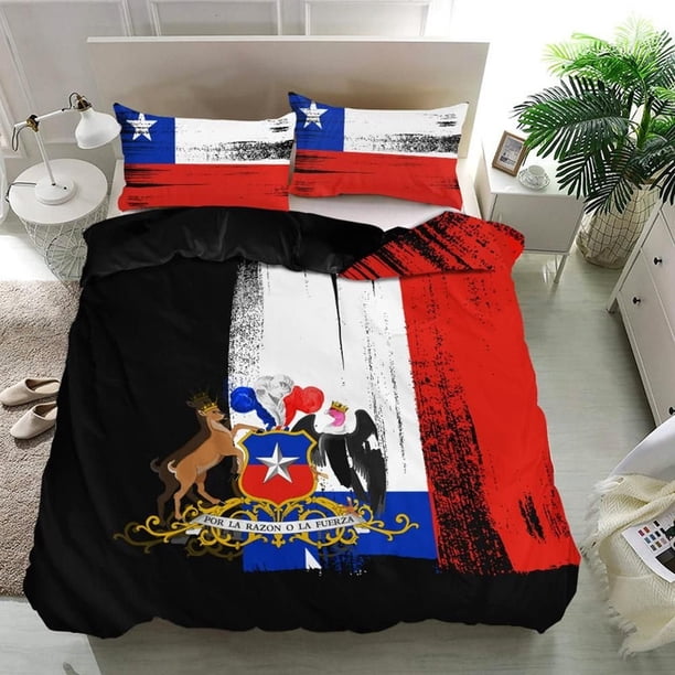 Juego de Cama Bandera de Chile Estilo Bandera Rlt7