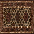 thumbnail image 1 of Ahgly Company Indoor Square Persian Brown Traditional Area Rugs, 4' Square, 1 of 4