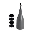 thumbnail image 2 of Botella de aceite para cocinar, botella dispensadora de Shoyu de cerámica, aspecto elegante, botella dispensadora de aceite fácil de verter, tar Gris, 2 of 8