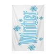 thumbnail image 4 of EREHome Nappe Bleu Text Art 60x120 Pouces, 4 of 4