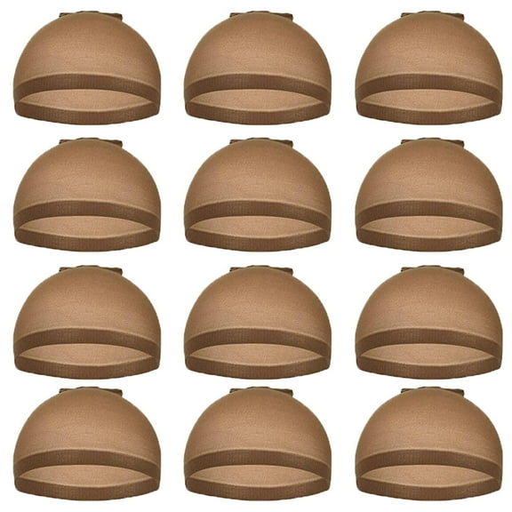 Wig Cap Stocking Light Mesh for Women 12 Piece Hair Extensions and Accessories Wig Net Pack 12PCS